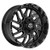 TIS 544BM 8X180 20x9 00 Gloss Black w/Milled Accents