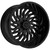 TIS 561B 8X6.50 24x14 -76 Gloss Black w/Lip Logo