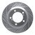 DFC 14-22 Maserati Ghibli Front Right Dimpled & Slotted Silver Brake Rotor - 641-79005R