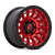 Fuel 1PC CYCLE 6x139.7 17x9 -12 Candy Red W/ Black Ring