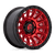 Fuel 1PC CYCLE 6x139.7 17x9 +1 Candy Red W/ Black Ring