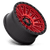 Fuel 1PC CYCLE 6x139.7 20x9 +1 Candy Red W/ Black Ring