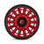 Fuel 1PC CYCLE 6x139.7 20x9 +1 Candy Red W/ Black Ring