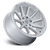 Fuel 1PC CIRCUIT 5x127 22x9 +1 Gloss Silver W/ Machined Face