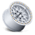 KMC GRS 6x135 17x8.5 +0 Gloss Silver W/ Machined Face