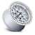 KMC GRS 6x139.7 18x9 -12 Gloss Silver W/ Machined Face