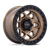 KMC TORX 6x135 17x8.5 +25 Matte Bronze W Gloss Black Lip