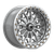 MSA Offroad Wheels BOLO UTV BEADLOCK 4x137 15x7 +10 Gloss Silver W/ Machined Face