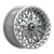MSA Offroad Wheels BOLO UTV BEADLOCK 4x137 15x7 +38 Gloss Silver W/ Machined Face
