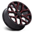 Performance Replicas PR177 6x139.7 22x9 +24 Gloss Black Red Milled