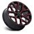 Performance Replicas PR177 6x139.7 24x10 +24 Gloss Black Red Milled