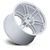 Rotiform RPS 5x114.3 18x9.5 +25 Matte Silver W/ Diamond Cut Li