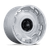 US Mag 1PC ARLINGTON 5x127 20x10 +6 Silver M-blk Center W/ Dc-lip