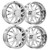 AXE WHEELS AF6 DUALLY 8x200 22x8.25 Fully Polished