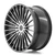 AXE WHEELS EX50 5x127 22x10.5 +25 Black And Polished Face