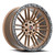 Vortek VRT-604 blank 8x 20x9.5 -18 Matte Bronze With Black Bead Ring