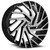 Azara AZA-505 blank 5x/6x 28x9.5 +15 Gloss Black & Machined
