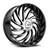 Azara AZX-101 blank 5x/6x 30x9.5 +15 Gloss Black & Machined