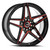 Spec-1 SP-54 5x114.3 / 5x120 17x7.5 +42 Gloss Black & Red Machined