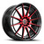 Spec-1 SP-64 blank 4x/5x 18x10 +22 Gloss Black & Red Machined