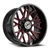 XF Off-Road XF-235 blank 8x 20x12 -44 Gloss Black & Red Milled