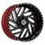 XFX Flow XFX-304 5x127 / 5x139.7 22x12 -44 Gloss Black & Milled With Red Inner