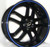 G - LINE ALLOYS G817 5x108 17x7.5 +38 Blue Line / Black
