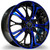 WHITE DIAMOND W667 10x100 17x7 +35 Gloss Black/blue Face
