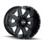 ION TYPE 141 GLOSS BLACK/MILLED SPOKES 20x9 -120 6-139.7 18mm 78.10mm