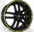 G - LINE ALLOYS G817 5x108 17x7.5 +38 Yellow Line / Black