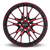 RTX Vertex 5x112 17x7.5 +40 Black Machined Red