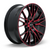 RTX Vertex 5x112 17x7.5 +40 Black Machined Red
