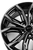 RTX Black Widow 5x108 18x8 +40 Black Machined Grey