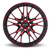 RTX Vertex 5x114.3 18x8 +40 Black Machined Red