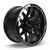 RTX Volcano 6x139.7 18x9.5 -10 Gloss Black Milled Edge