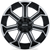 RTX Peak 6x135 22x10 -18 Gloss Black Machined