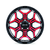 RTX Goliath 6x139.7 18x9 +0 Gloss Black Machined Red Spokes