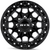 RTX Zion 8x165.1 17x9 +20 Gloss Black Milled Rivets