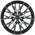 RTX Valkyrie 5x114.3 17x7.5 +40 Gloss Black Machined