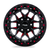 RTX Zion 5x127 17x9 -15 Black Milled Red