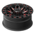 RTX Zion 8x180 18x9 +20 Gloss Black Milled Red