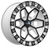 RTX Zion 5x127 17x9 -15 Gloss White With Black Spokes