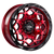 RTX Spade 5x127 17x9 -15 Candy Red Black Lip