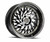 Aodhan DS03 (Driver Side) 5x100 18x9.5 +35 Black Vacuum W/ Gold Rivets