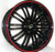 G - LINE ALLOYS G820 5x100 18x8 +38 Red Line / Black