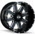 ION 141 141 GLOSS BLACK MILLED SPOKES 18x9 -165 .1 18mm 130.8mm