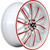WHITE DIAMOND W3108 4x100 17x7 +35 White / Red