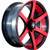 WHITE DIAMOND W3717 6x139.7 22x9.5 +30 Red Face / Black