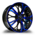 WHITE DIAMOND W667 10x100 16x7 +32 Gloss Black/blue Face