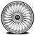 Dazz Snatch 5x120.65 24x10 +0 Gloss Silver Brushed-chrome Stainless Steel Lip